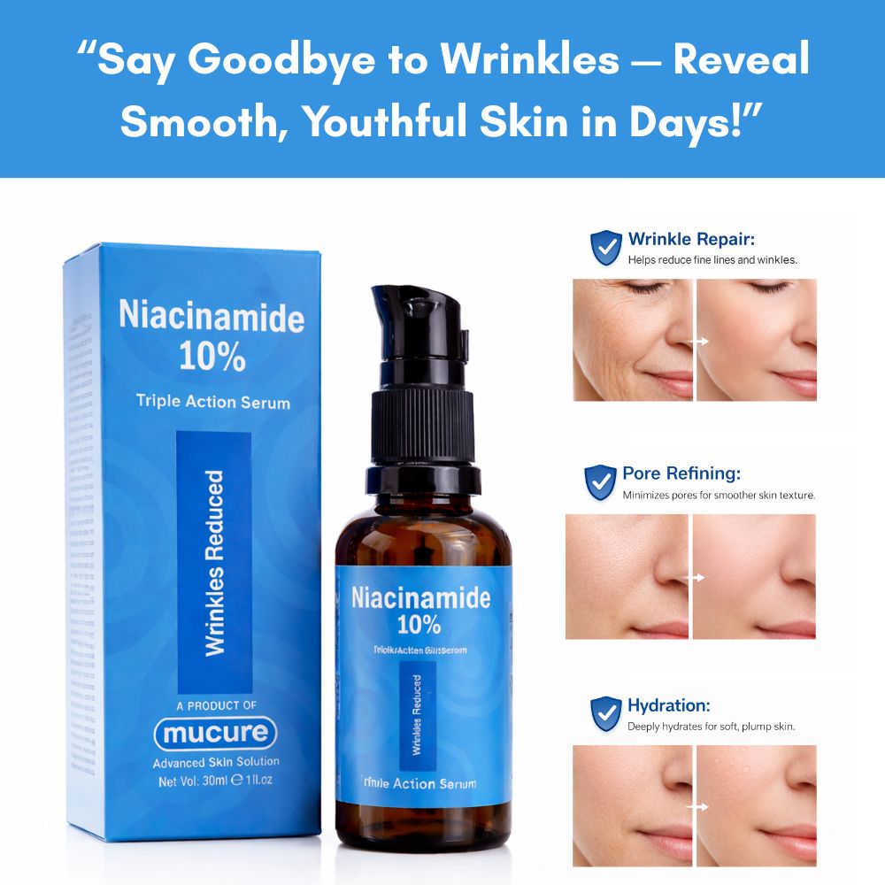 Niacinamide 10% - Wrinkle Repair Serum for Smooth & Clear Skin